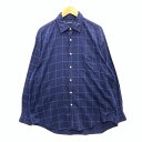 【中古品】【メンズ】 NAUTICA ノーティカ 長袖シャツ トップス ブランド 古着 142-250531-gm-12-fuz サイズ:XL カラー:ネイビー チェック 万代Net店(4)