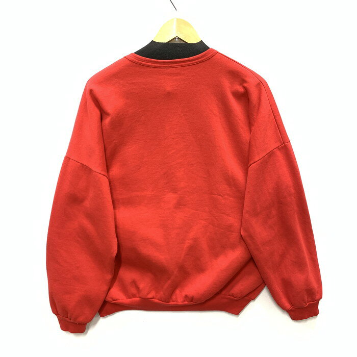 【中古品】【メンズ】 RAVENS 70s-80s スウェット トップス アウター ブランド 古着 145-250531-gm-16-fuz サイズ：L カラー：レッド 万代Net店