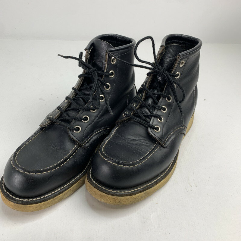 楽天スーパーSALE 20%OFF~【中古品】【メンズ】 REDWING 8179 6INCH CLASSIC MOC TOE USA製 靴 164-250615-st-08-fuz サイズ：24.5cm カラー：ブラック 万代Net店