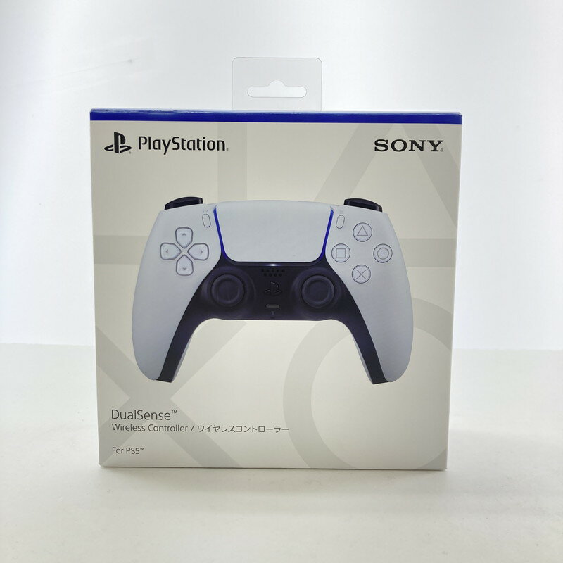 【中古美品】 PS5専用 DualSense ワイヤレスコントローラー ホワイト PlayStation5 プレイステーション5 (CFI-ZCT1J) 024-250714-mh-12-fuz 万代Net店