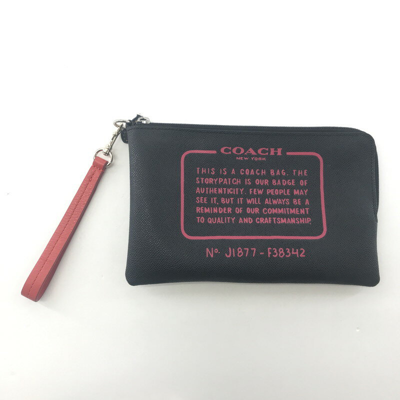 【中古品】【レディース】 COACH コーチ クラッチバッグ ハンドバッグ ポーチ カバン 180-250925-ky-07-fuz カラー：ブラック 万代Net店