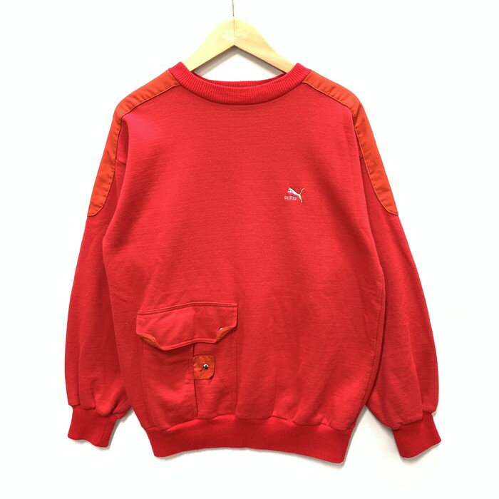 Rakuten - 楽天スーパーSALE 20%OFF~【中古品】【メンズ】 PUMA プーマ 70s スウェット トップス ブランド 古着 145-251011-gm-10-fuz サイズ：04 カラー：レッド 万代Net店