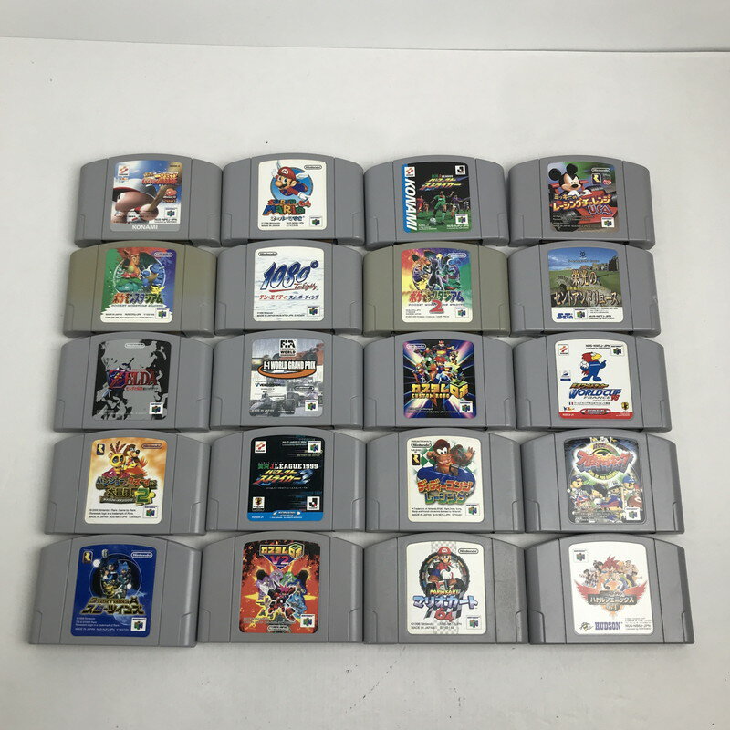 【中古品】 Nintendo 64 ニンテンドー 64 ソフト 20本 まとめ セット 023-251018-mh-22-fuz 万代Net店