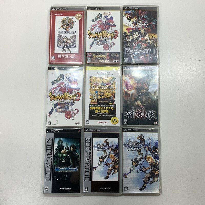 【中古美品】 PlayStation Portable PSP プレイステーション ポータブル ソフト 42本 まとめ ぷよぷよ 太鼓の達人 など 023-251027-mh-12-fuz 万代Net店