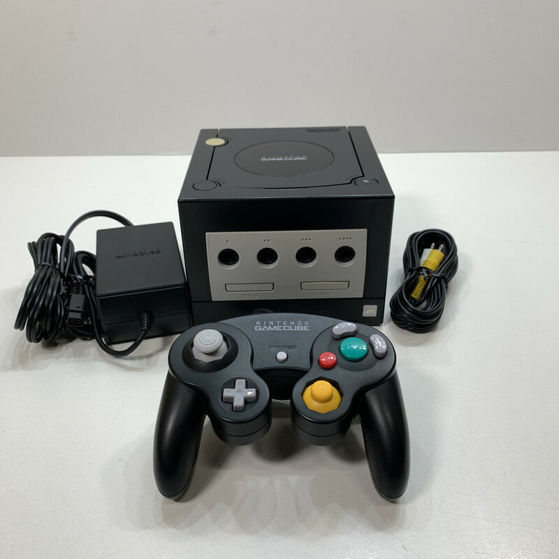 【中古美品】 Nintendo GAME CUBE ニンテンドー ゲーム キューブ 本体 ブラック 箱無し 023-251128-mh-04-fuz 万代Net店