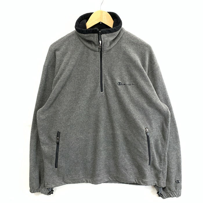 Rakuten - 【中古品】【メンズ】 Champion チャンピオン FLEECE PULLOVER フリースジャケット ブランド 古着 145-260110-gm-15-fuz サイズ：L カラー：グレー 万代Net店