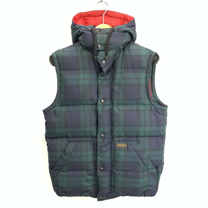 【中古品】【メンズ】 Polo by Ralph Lauren ポロバイラルフローレン ダウンベスト アウター ジャケット ブランド 古着 147-260314-gm-08-fuz サイズ：S カラー：グリーン 万代Net店