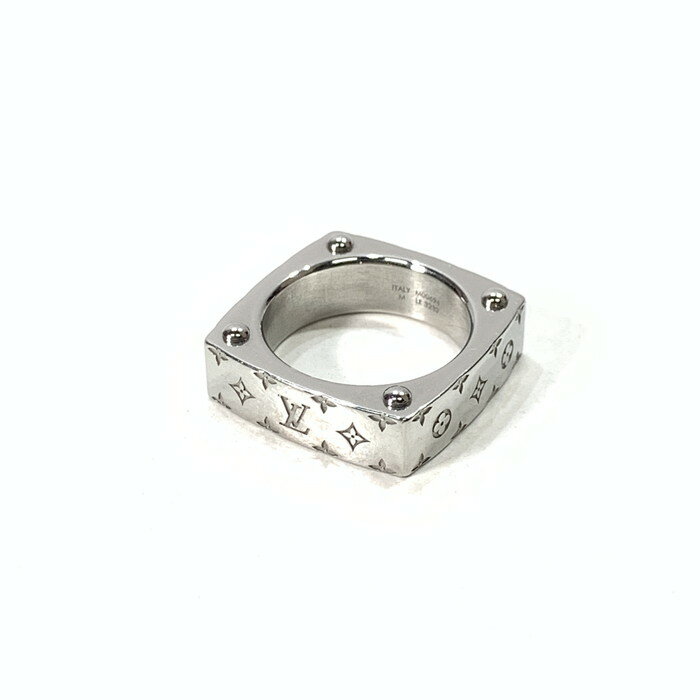 Rakuten - 楽天スーパーSALE 10%OFF~【中古品】【メンズ】 LOUIS VUITTON ルイ・ヴィトン M00694 モノグラムボールドリング 指輪 ブランド アクセサリー 179-260322-gm-21-fuz サイズ：19号 カラー：シルバー 19号 万代Net店