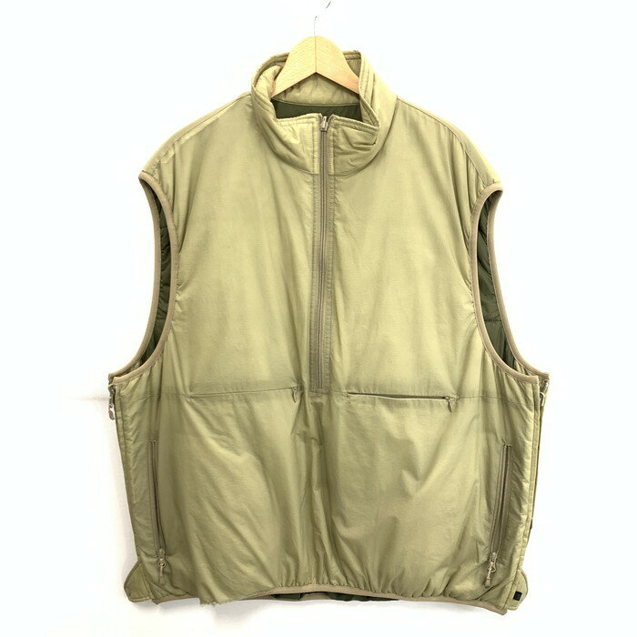 Rakuten - 楽天スーパーSALE 10%OFF~【現状渡し品】【メンズ】 Daiwa ダイワ BJ21022W TECH REVERSIBLE PULLOVER PUFF VEST リバーシブルプルオーバーパフベスト アウター ブランド 古着 144-260328-gm-18-fuz サイズ：L カラー：カーキ 万代Net店