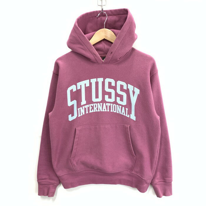 ゆ*ん様 Stussy ピンク パーカー Mサイズ ステューシー ロゴ パーカー ピンク | ブランド古着を扱うリユース