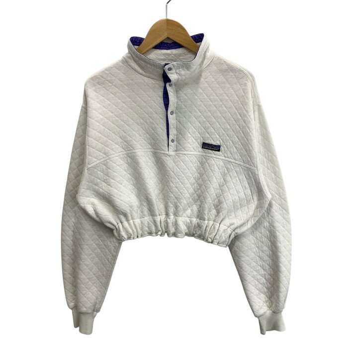 【中古品】【レディース】 patagonia パタゴニア リメイク トップス 長袖 カットソー ブランド 古着 170-260411-gm-04-fuz カラー：ホワイト 万代Net店