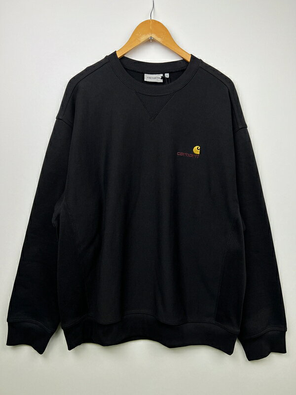  Carhartt WIP カーハート ワークインプログレス AMERICAN SCRIPT SWEAT I025475 150-260710-kk-07-hon サイズ：XL カラー：ブラック 万代Net店