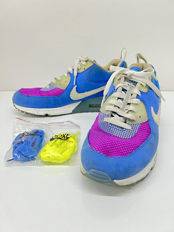 NIKE ナイキ × UNDEFEATED アンディフィーテッド 別注 コラボ AIR MAX 90 CQ2289-400 エアマックス90 スニーカー 靴 166-260822-YS-17-hon サイズ：29 カラー：PACIFIC BLUE/VAST GREY 万代Net店