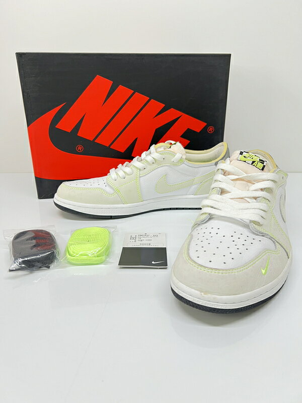 NIKE AIR JORDAN ナイキエアジョーダン AIR JORDAN 1LOW OG""GHOST GREEN""DM7837-103 エアジョーダン1ローオージーゴーストグリーン スニーカー 160-260822-YS-03-hon サイズ：28.5 カラー：WHITE/BLACK-GHOST GREEN 万代Net店