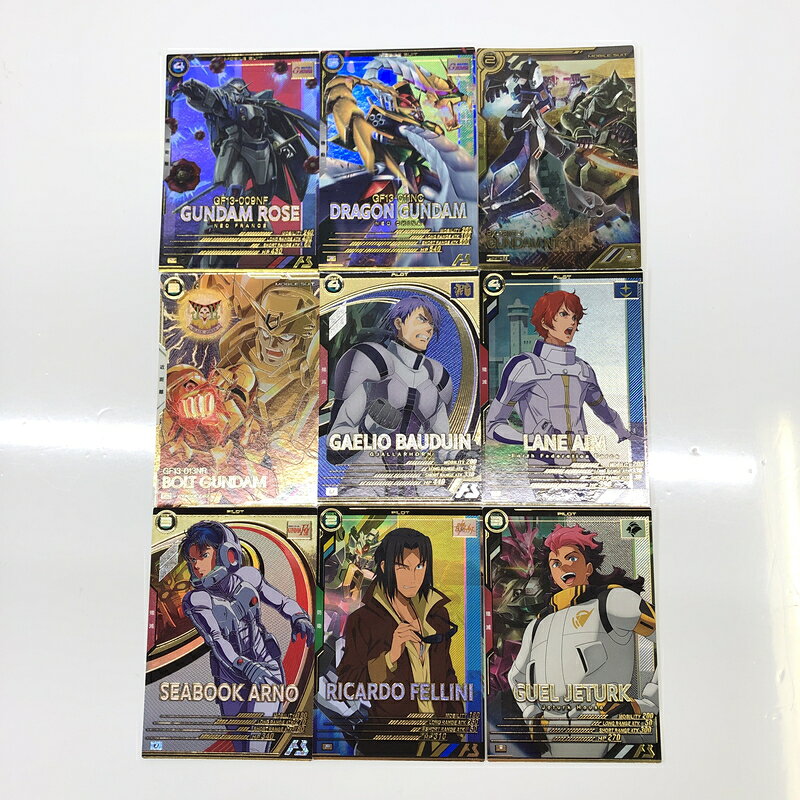 【中古品】 ガンダムアーセナルベース ダブリカード無し パイロット&MS9枚 まとめ トレーディングカード トレカ 078-260910-AS-31-hon 万代Net店