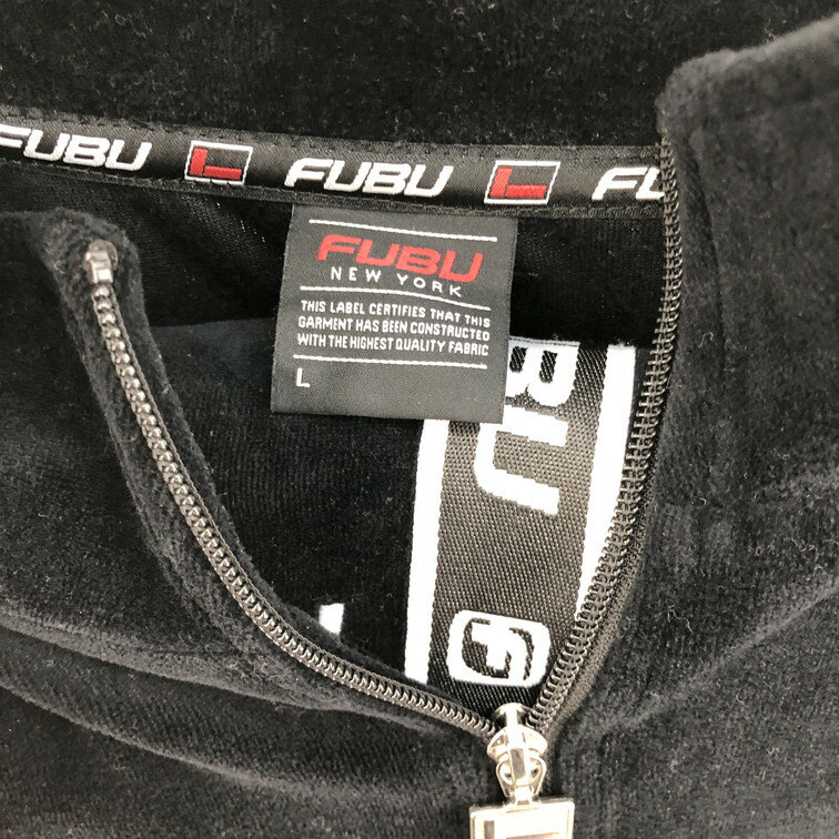 【中古品】【メンズ】 FUBU フブ セットアップ ジャケット&パンツ 170-251012-NS-01-iwa サイズ：L カラー：BLACK 万代Net店