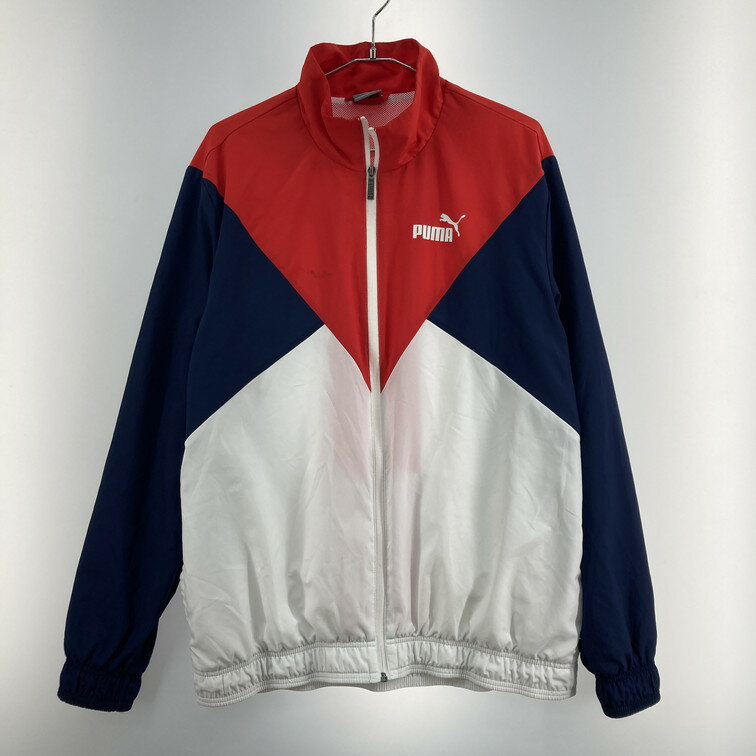 Rakuten - 【中古品】【メンズ】 PUMA プーマ 846463 ウィンドブレーカー 148-260121-WA-09-iwa サイズ：XXL カラー：ホワイト レッド ネイビー 万代Net店