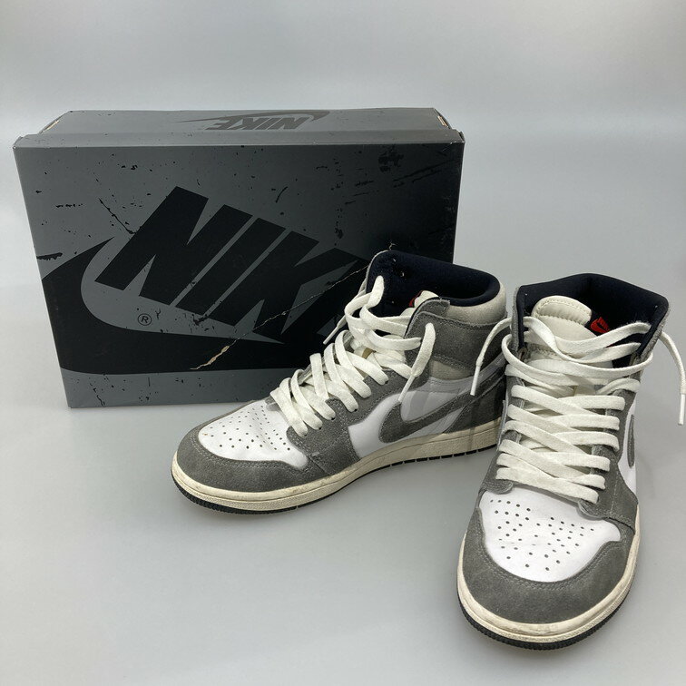 NIKE ナイキ DZ5485-051 AIR JORDAN 1 RETRO HIGH OG BLACK AND SMOKE GREY スニーカー 160-260430-WA-02-iwa サイズ：26cm カラー：BLACK/FIRE RED-WHITE-LT SMOKE GREY 万代Net店