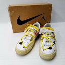 【中古】【メンズ】 NIKE ナイキ OFF-WHITE BLAZER LOW 039 77 DH7863-100 ナイキ ブレザー ロー 77 オフホワイト ヴァージル アブロー スニーカー シューズ 靴 160-240415-mk-17-izu サイズ：27cm カラー：WHITE/UNIVERSITY RED 万代Net店