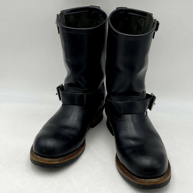 【中古】【メンズ】 RED WING レッドウィング ENGINEER BOOT 2268 エンジニアブーツ シューズ 靴 164-240415-mk-10-izu サイズ：UK 8 カラー：ブラック 万代Net店