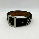 【中古】【メンズ】 WACKO MARIA ワコマリア CHARRO RASTRA 別注 STUDS BELT スタッズレザーベルト 205-240420-mk-44-izu カラー：ブラック 万代Net店