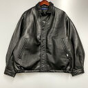 【中古】【メンズ】 NAUTICA ノーティカ VEGAN LEATHER INSULATED BLOUSON 233-1574 レザーブルゾン ジャケット アウター 147-240425-mk-20-izu サイズ：M カラー：ブラック 万代Net店