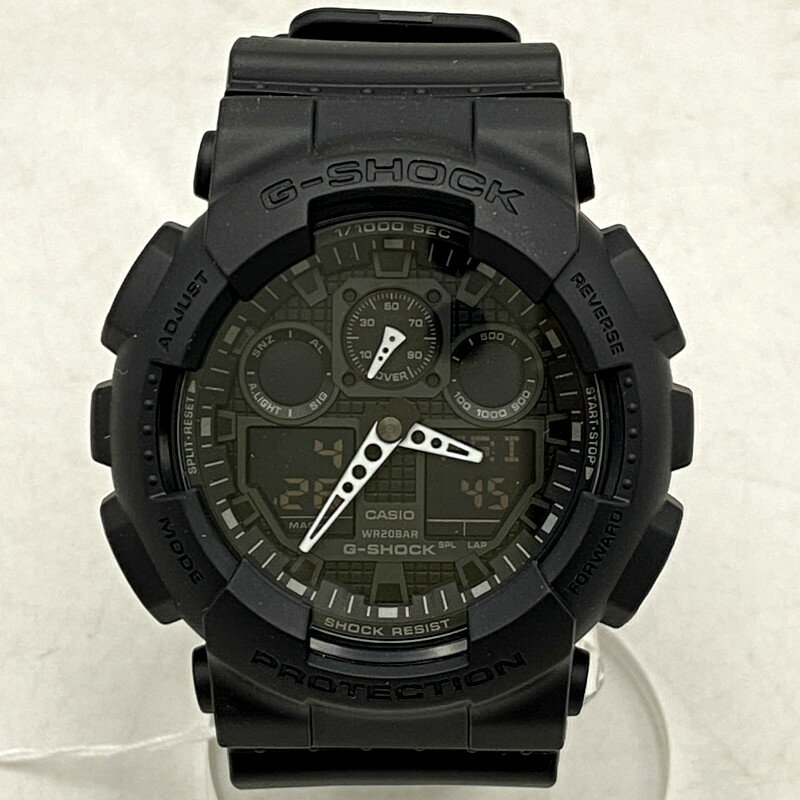 【中古】【メンズ】 G-SHOCK ジーショック GA-100-1A1 カシオ デジタル アナログ 腕時計 199-240427-mk-22-izu サイズ：55×51.2×16.9 mm カラー：ブラック 万代Net店