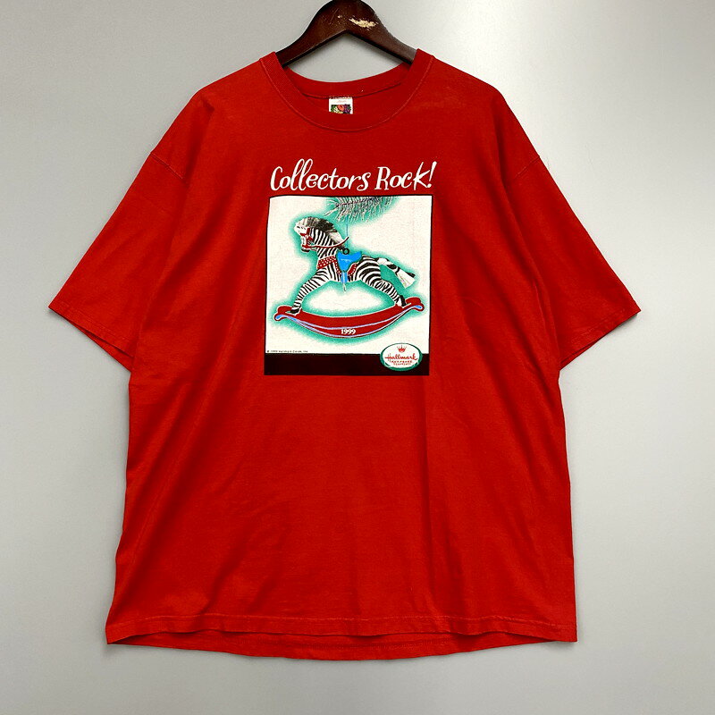 【中古】【メンズ】 FRUIT OF THE LOOM 90S COLLECTORS ROCK T-SHIRT フルーツオブザルーム バンドTシャツ ロックTシャツ 半袖 トップス 146-240430-mk-48-izu サイズ：XL カラー：レッド 万代Net店