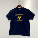 【中古品】【メンズ】 TULTEX BIOHAZARD LEVEL4 TEE タルテックス 半袖Tシャツ トップス 古着 146-240505-mk-02-izu サイズ:M カラー:ネイビー 万代Net店