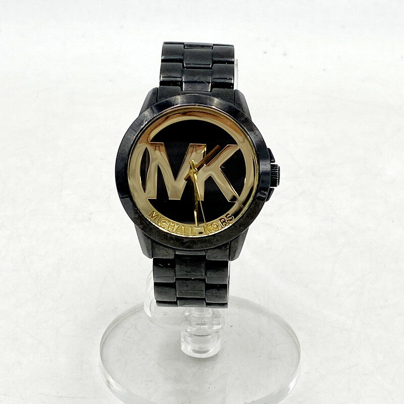 【中古】【レディース】 Michael Kors マイケルコース WRIST WATCH QUARTZ MK-6256 リストウォッチ クォーツ 腕時計 198-240529-hi-21-izu カラー：ブラック/ゴールド 万代Net店