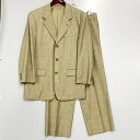 【中古】【メンズ】 USED ユーズド 日本製 チェック スーツ セットアップ 146-240605-ay-10-izu サイズ:48 カラー:ベージュ系 万代...