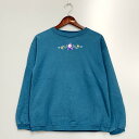 【中古品】【メンズ】 HABITAT ハビタット スウェット フラワー 刺繍 USA製 長袖 トップス 146-240712-ay-50-izu サイズ:M カラー:グリーン系 万代Net店|詳細画像