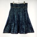 【中古】【レディース】 CHANEL シャネル CAMELLIA DENIM FLARE SKIRT P53816V40517 イタリア製 国内正規 カメリア ...