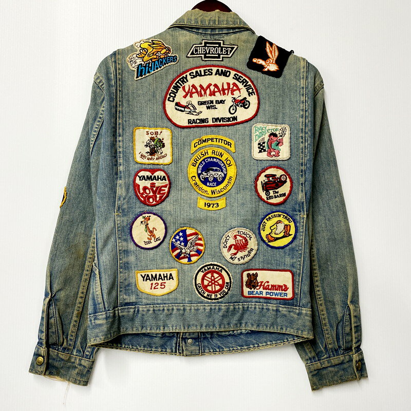 【中古品】【メンズ】 BIG SMITH BUCKAROO 60S WAPPEN DENIM JACKET ビッグスミス バッカロー ワッペン デニム ジャケット アウター 146-240820-as-18-izu カラー：ライトインディゴ 万代Net店