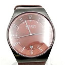 【中古品】【メンズ/レディース】 SKAGEN スカーゲン SKW6856 アナログ クォーツ 腕時計 198-240822-ay-16-izu カラー:ブラウ...