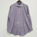 【中古】【メンズ】 POLO RALPH LAUREN ポロ・ラルフローレン LS PHILIP COTTON SHIRT ロングスリーブフィリップコットンシャツ トップス 長袖 146-240912-ma-03-izu サイズ:41-84 カラー:紫 万代Net店(4)