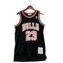 【中古】【メンズ】 MITCHELL&NESS BULLS JORDAN 23 GAME SHIRT NBA ミッチェルアンドネス ゲームシャツ ワッペン ロゴ...