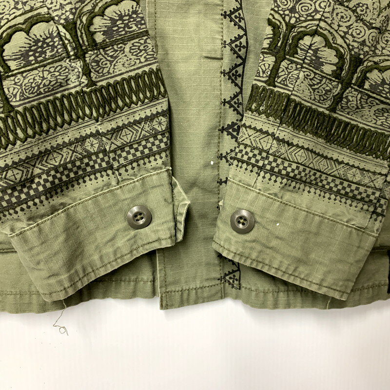 【中古品】【メンズ】 DENIM&SUPPLY デニムアンドサプライ 5TH EMBROIDERY FATIGUE SHIRT JACKET 7282103FTQ エンブロイダリー ファティーグ シャツジャケット 147-241025-as-16-izu サイズ：M カラー：グリーン 万代Net店