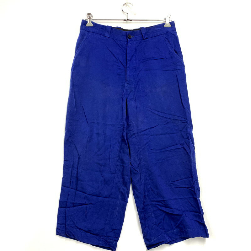 【現状渡し品】【メンズ】 Yohji Yamamoto POUR HOMME ヨウジヤマモトプールオム HQ-P09-202 03SS レーヨンキュプラパンツ ボトムス 151-241104-as-02-izu サイズ:4 カラー:ブルー 万代Net店