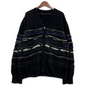 【中古品】【メンズ】 TAMME タム 22AW 3D KNIT CARDIGAN 22A0061 3D ニットカーディガン 長袖 トップス 140-241119-as-04-izu サイズ:3 カラー:ブラック 万代Net店