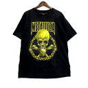【メンズ】 METALLICA メタリカ GIANT c2001 00S PUSHEAD NO LEAF CLOVER TEE 00年代 プッシュド ノーリーフクローバーT トップス 半袖 146-241211-ma-08-izu サイズ:L カラー:黒 万代Net店