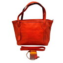 【中古品】【メンズ/レディース】 genten ゲンテン COW LEATHER HAND BAG カウレザー ハンドバッグ トートバッグ カバン 鞄 188-...