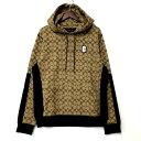【中古品】【メンズ】 COACH コーチ SIGNATURE HOODED SWEATSHIRT 89747 シグネチャー パーカー ワンポイント Cロゴ トッ...