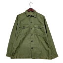 【現状渡し品】【メンズ】 U.S.ARMY ユーエスアーミー 60-70S LS UTILITY SHIRT ロングスリーブ ユーティリティシャツ 長袖 トップ...