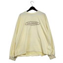【中古品】【メンズ】 TIGHTBOOTH タイトブース × BLACKEYEPATCH ブラックアイパッチ DANGER TBEP VELOR LS ベロア ロングスリーブ 長袖 トップス 142-250131-as-23-izu サイズ:M カラー:クリーム 万代Net店