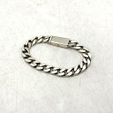 【中古品】【メンズ/レディース】 GUCCI グッチ FLAT LINK CHAIN BRACELET SV925 フラットリンクチェーン ブレスレット 喜平 ...
