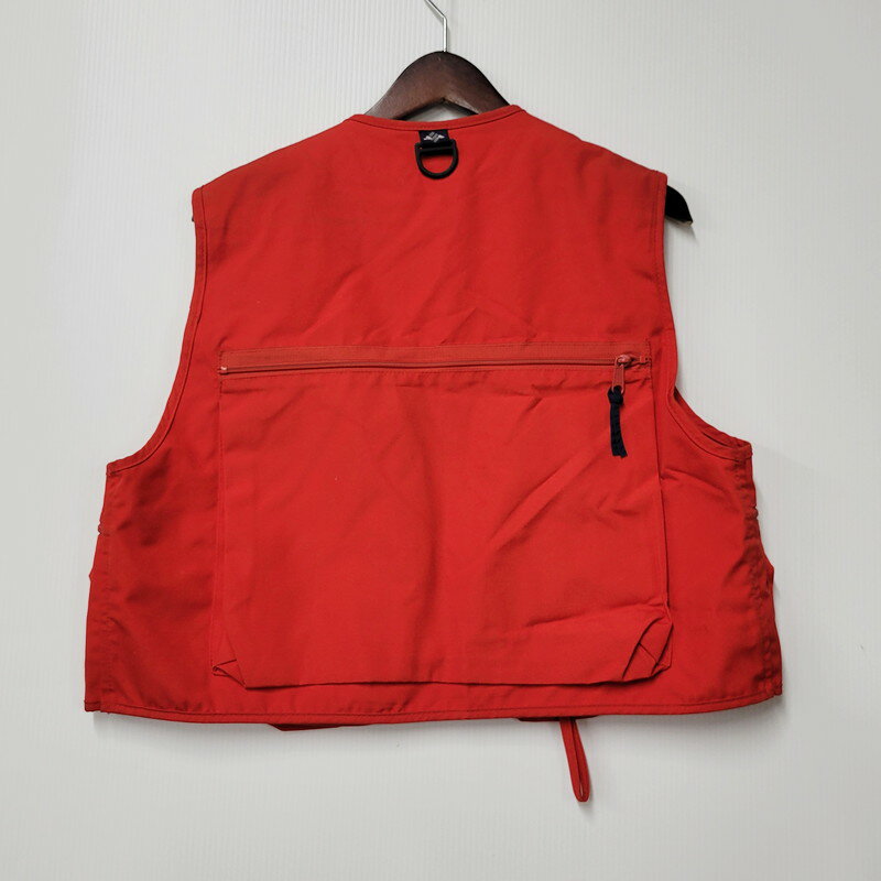 【メンズ】 Columbia コロンビア 80S FISHING VEST 80年代 フィッシングベスト トップス 144-250224-ma-05-izu サイズ：M カラー：赤 万代Net店