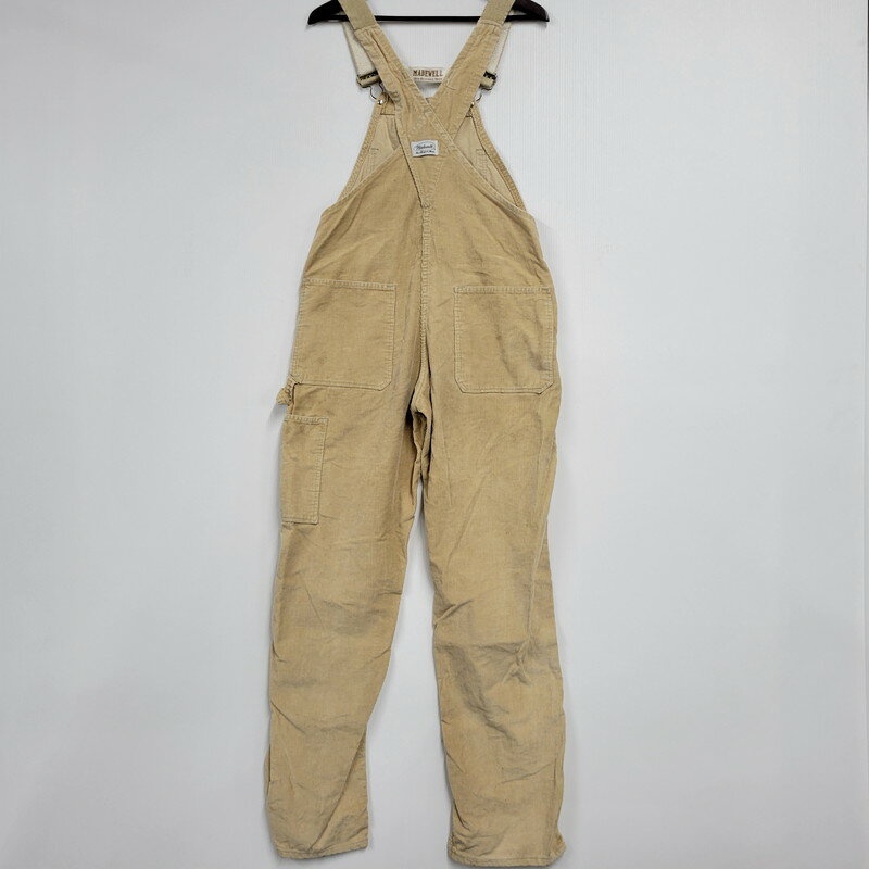 楽天スーパーSALE 10%OFF~【メンズ】 MADEWELL CORDUROY OVERALLS コーデュロイ オーバーオール 157-250308-mm-17-izu サイズ：32 カラー：ベージュ系 万代Net店