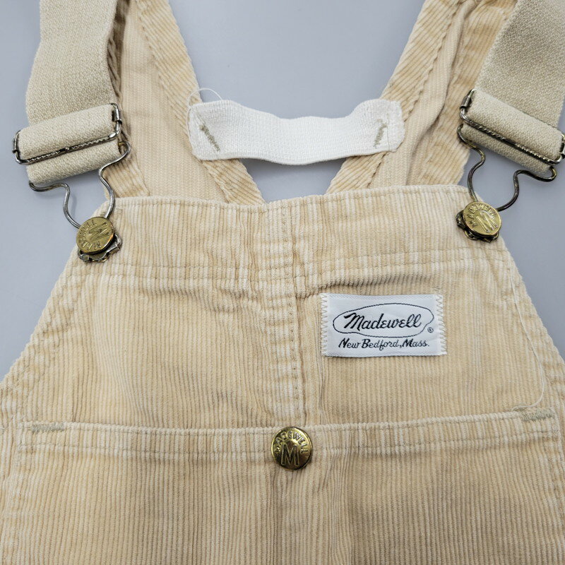 楽天スーパーSALE 10%OFF~【メンズ】 MADEWELL CORDUROY OVERALLS コーデュロイ オーバーオール 157-250308-mm-17-izu サイズ：32 カラー：ベージュ系 万代Net店