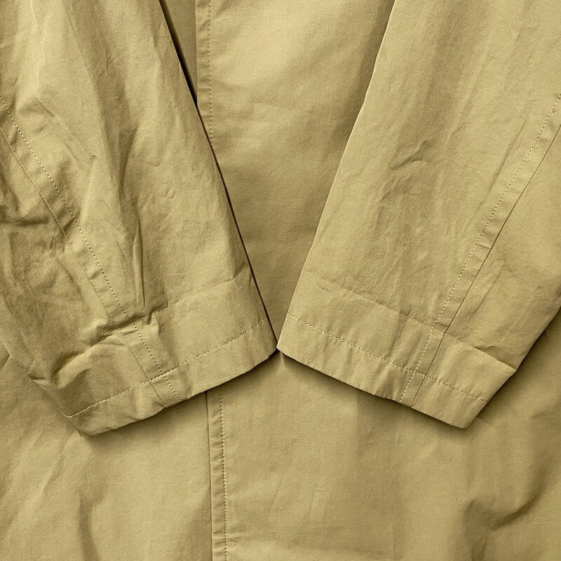 【メンズ】 MONKEY TIME モンキータイム 8325-174-0610 MT TC NY WTHR OVER COAT ナイロン ウェザーオーバーコート アウター 長袖 147-250323-ma-11-izu サイズ：XL カラー：ベージュ 万代Net店